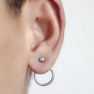 Any 2/$20! Silver Hollow Circle Jackets Earrings